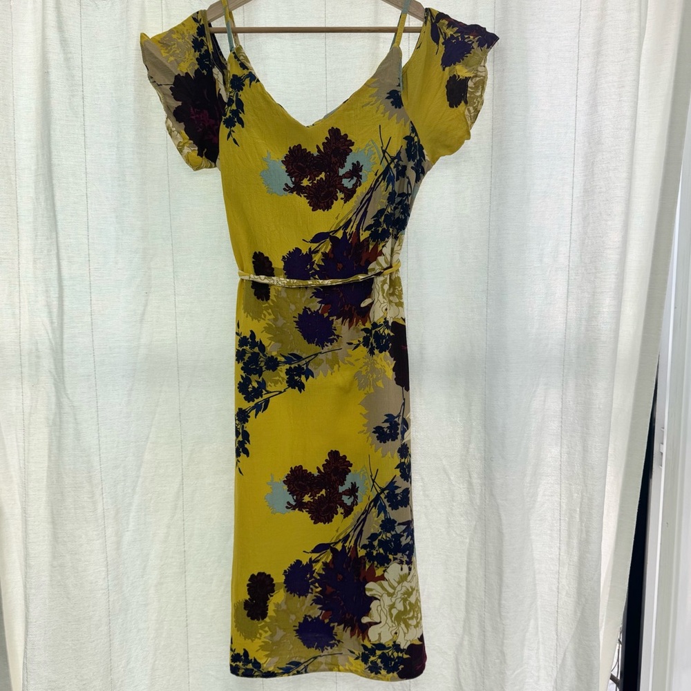 New Look yellow floral dress, Size US10